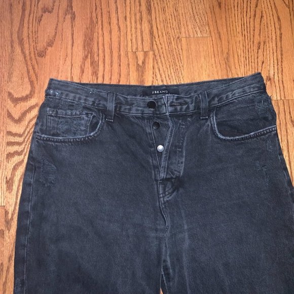 J BRAND Ivy High Rise Crop Straight - Double Cross Size 27 - Picture 6 of 14